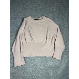 360 Sweater Womens S Italian Yarn Baby Pink Sweater Quiet Luxury Preppy Timeless